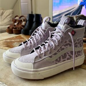 Vans Women's High-Top Sneakers - Lavender Camo